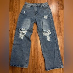 Straight leg jeans